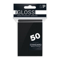 Ultra PRO Black Gloss Standard Deck Protector Sleeves (50)